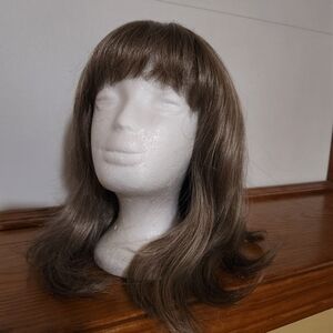 Envy Long Dark Grey Wig with Bangs